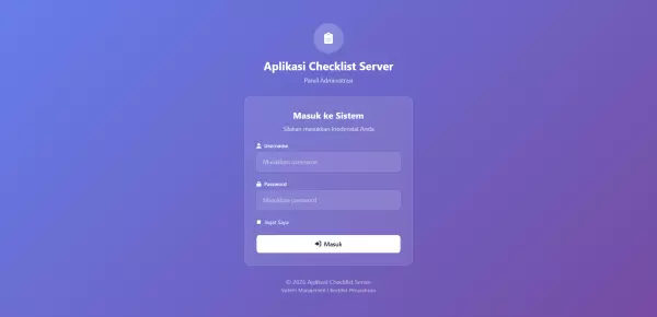 Ceklist 1